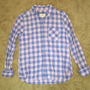 American Eagle: Plaid button-down flannel (XS)